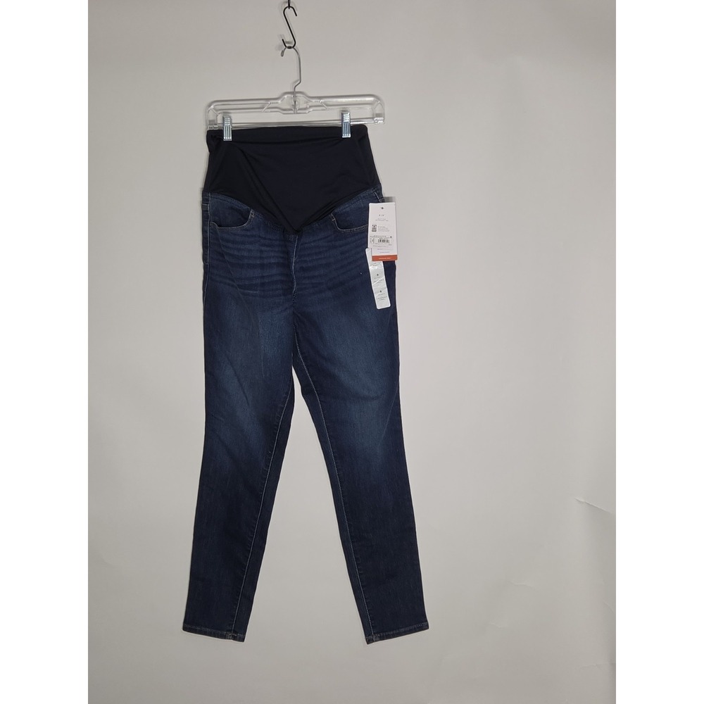 Women's Isabel Maternity Size 8 Super Stretch Skinny Leg Over the Belly Jeans
